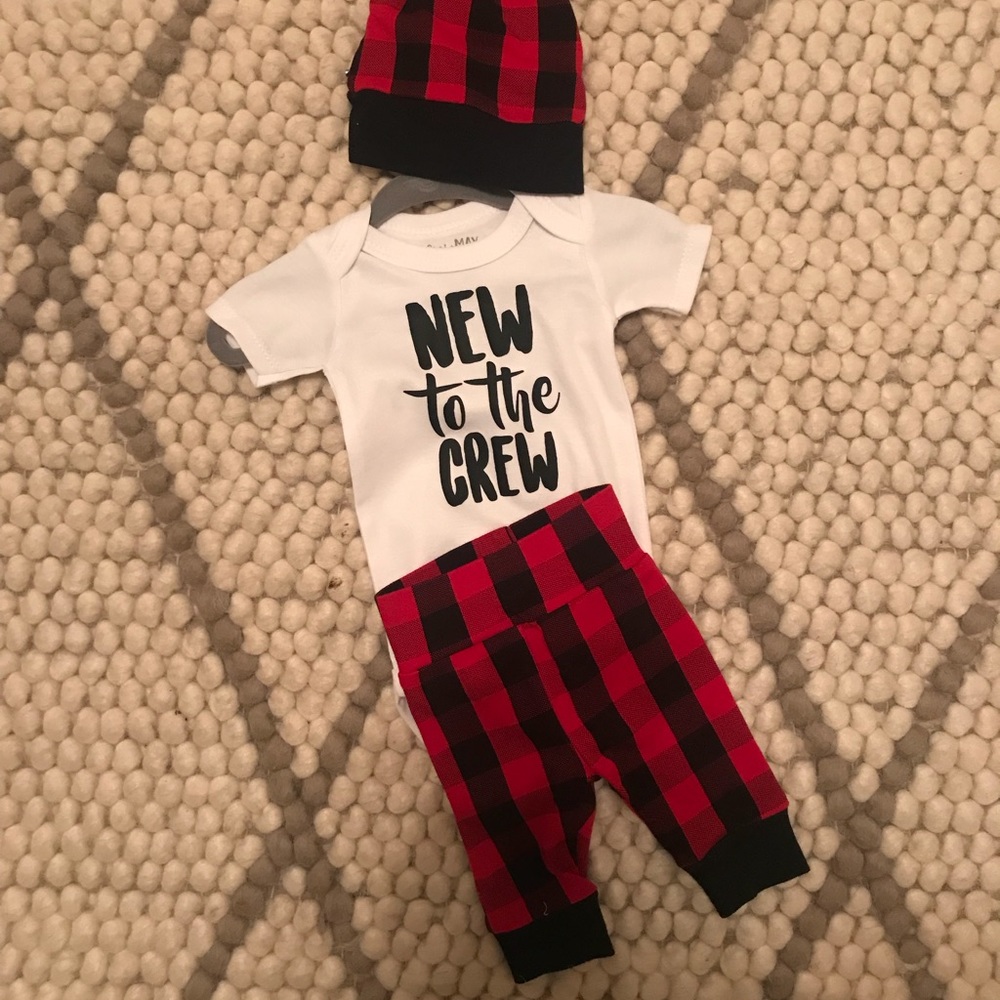 New to the Crew newborn outfit